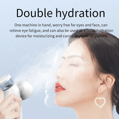Portable Hot & Cold Eye Mist Sprayer – Nano Hydrating Steam Compress for Eye Care & Fatigue Relief