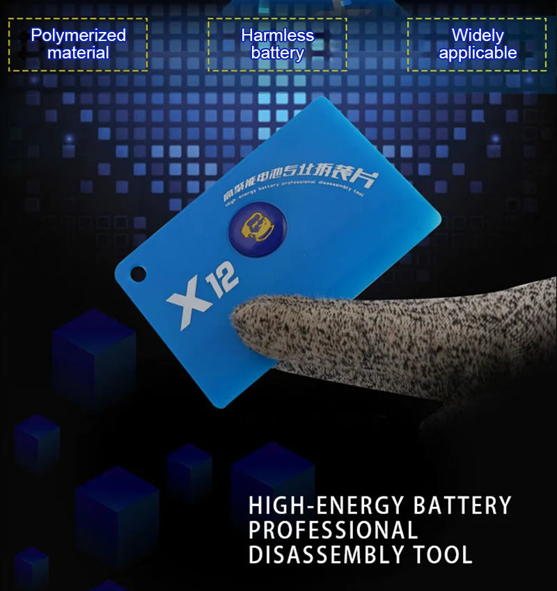 MECHANIC X12 Back Cover Disassembly Card – High-Energy Battery Removal Tool for Mobile Phone & Tablet Repair