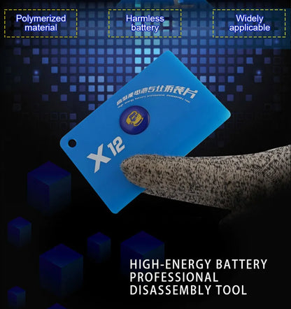 MECHANIC X12 Back Cover Disassembly Card – High-Energy Battery Removal Tool for Mobile Phone & Tablet Repair