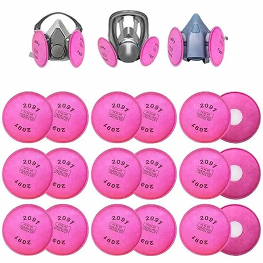 10/20/30pcs Particulate Filters for Respirators – Compatible with 6800, 7502 & 6200 Series Dust Masks for Painting & Spray Industry