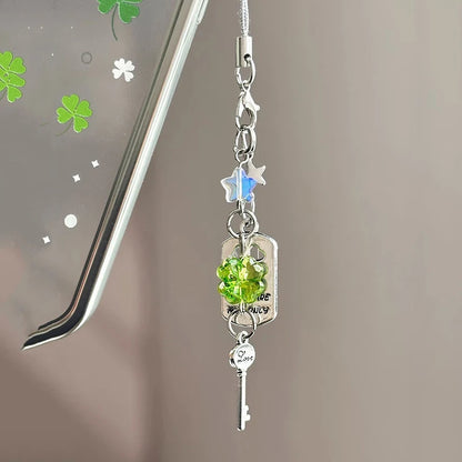 Transparent Wind Chime Keychain – Cute Kawaii Pendant for Mobile, Bag, and Home Decoration