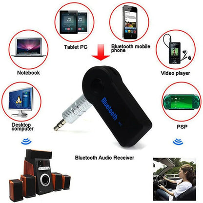 2-in-1 Bluetooth 5.0 Audio Adapter – Wireless Receiver & Transmitter for Car, Headphones, AUX