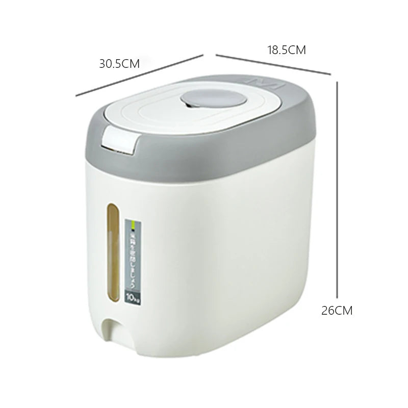 XIAOGUI 5KG/10KG Rice Dispenser - Kitchen Organizer & Storage Container, Cereal Jar for Home, Food Storage Box