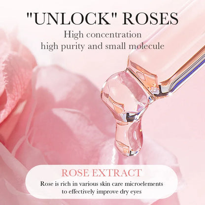 60PCS BIOAQUA Rose Hyaluronic Acid Eye Masks – Anti-Dark Circles, Eye Bags, Moisturizing & Firming Skincare Patches