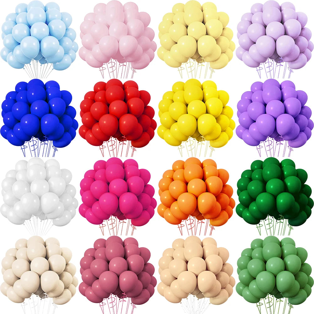 Baby Blue Latex Balloons Set (5–12 Inch, 10/20/30pcs) – Wedding, Baby Shower & Birthday Party Decorations in Mixed Colors