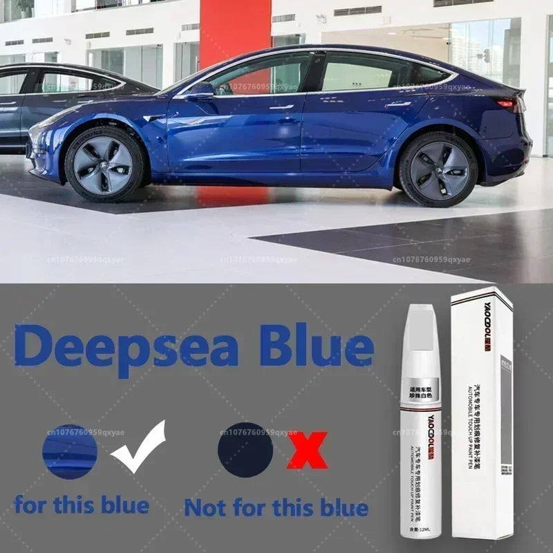 Tesla Model 3/Y/X Pearl White Paint Repair Pen – Touch-Up Kit for Auto Paint Restoration
