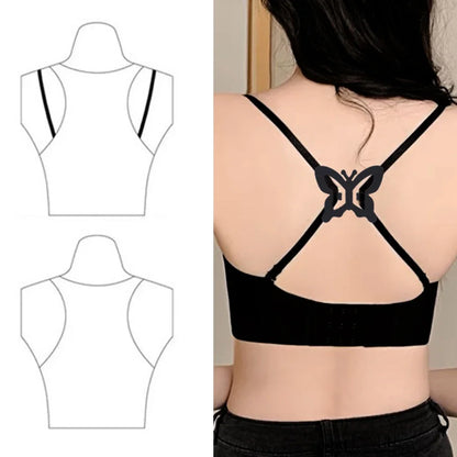 Invisible Non-Slip Bra Shoulder Strap Holders: Women's Lingerie Buckles - Adjustable Connector Cross-Slip Underwear Clips, Essential Accessories