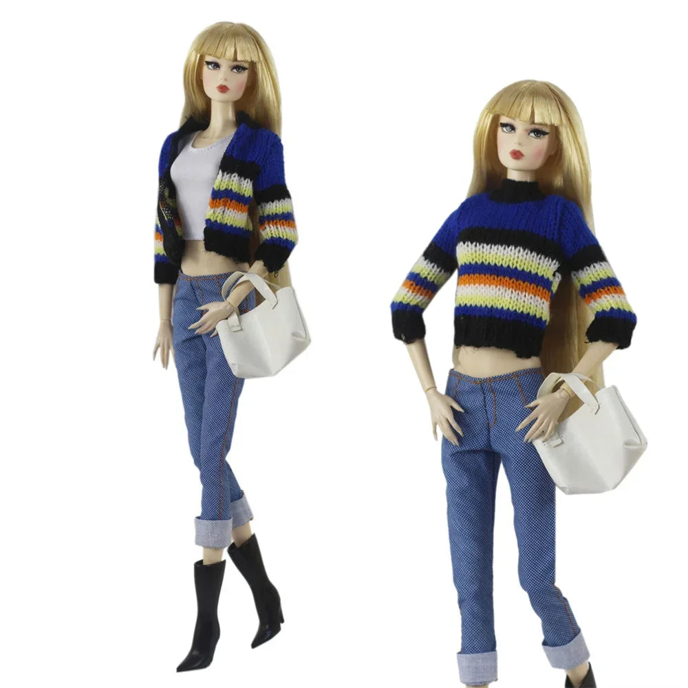 Handmade BABI Doll Clothes – Overcoat Outfit for 11.5-inch (30cm) BJD Dolls, Multiple Styles Gift Set