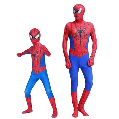 Spiderman Cosplay Costume – Adult & Kids Carnival Party Bodysuit, Movie Fan Cosplay Outfit for Boys & Girls