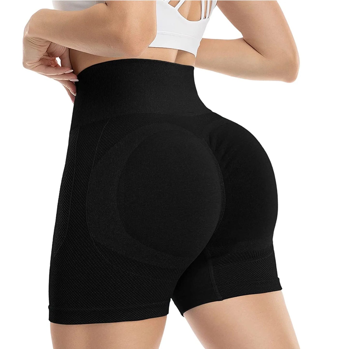 High Waist Seamless Sports Leggings for Women - Workout Tights with Scrunch Detailing, Ideal for Fitness Gym Wear and Active Lifestyle