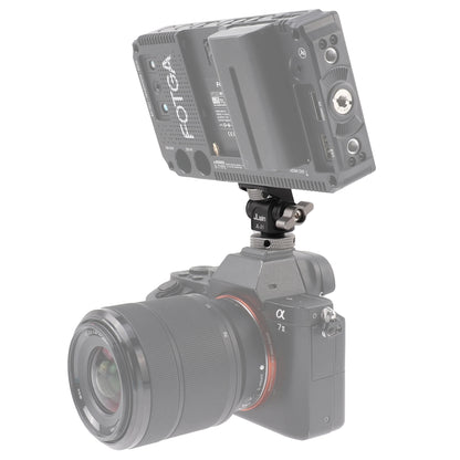 FOTGA Cold Shoe Monitor Mount Bracket – Universal QR Plate for DSLR/SLR Camera, Monitor, and Speedlite, 3KG Payload