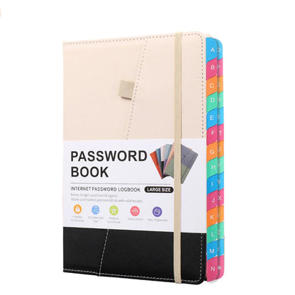 A5 Password Keeper Notebook with Alphabetical Tabs – Internet Login Organizer for Computer & Website Addresses