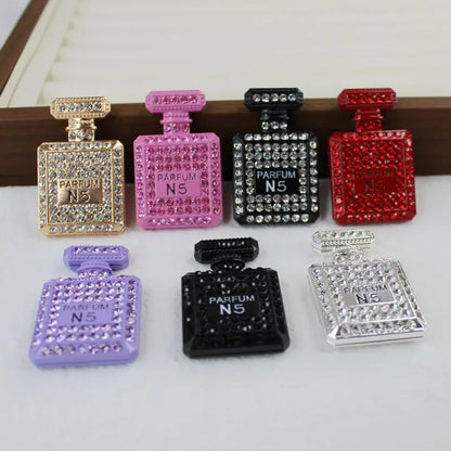 43PCS Luxury Charm Set — Diamond Bow, Perfume Bottle, Butterfly & Lip Decorations for Phone Case, Purse, and DIY Crafts