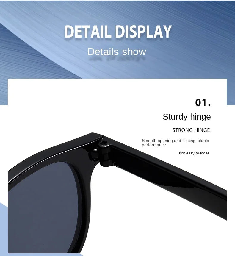Vintage Rectangle Sunglasses – Luxury Designer Square Sun Glasses for Men & Women