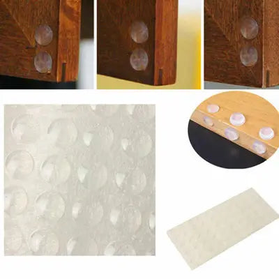 18–100Pcs Soft Silicone Anti-Slip Bumper Pads - Rubber Furniture Feet, Cabinet Dampers, Drawer & Door Cushion Protectors
