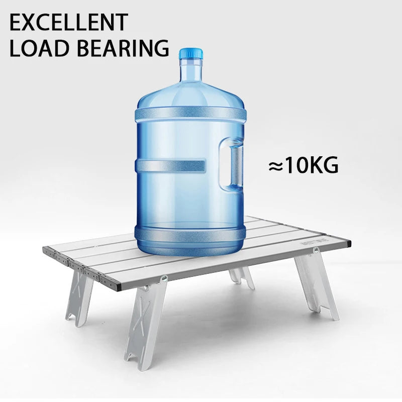 WESTTUNE Mini Camping Table – Ultralight Portable Aluminum Folding Table for Backpacking, Picnic & BBQ