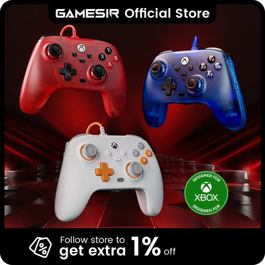 GameSir T7 Wired Xbox Controller – Gamepad for Xbox Series X/S & Xbox One with Hall Effect Joystick Trigger