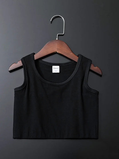 Women’s Breathable Chest Binder Vest - Elastic Compression Tank Top with Secure Clip Closure