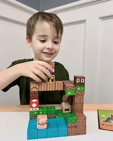 Magnetic Building Blocks Cube Set – STEM DIY Toy for Kids 3+, Boys & Girls, Sensory Model Gift