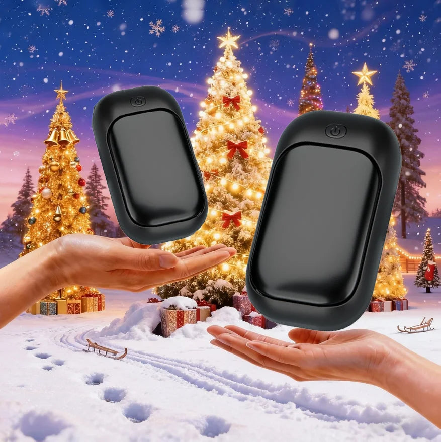 Magnetic Rechargeable Hand Warmers 2-Pack - Portable Handheld Pocket Heaters for Winter & Outdoor Use