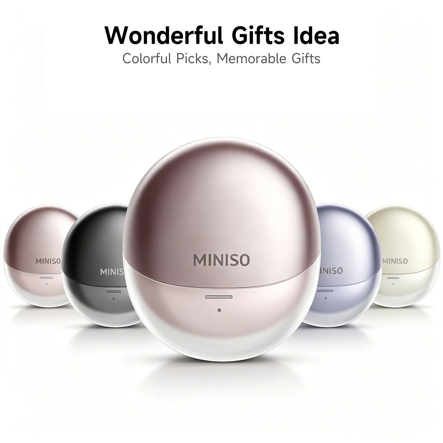 MINISO Bluetooth 6.0 Earbuds - Ergonomic HiFi Stereo Gaming Earphones with Microphone