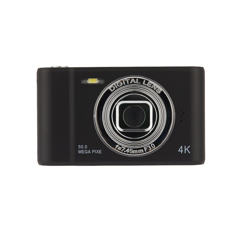 4K Digital Camera – 50MP Travel Selfie Camera with HD Zoom, 2.4-inch Screen, Mini Retro Cam for Kids & Beginners