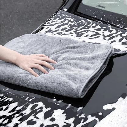 High-End Microfiber Car Wash Towel – Auto Cleaning, Drying & Detailing Cloth with Hemmed Edges for Car Care