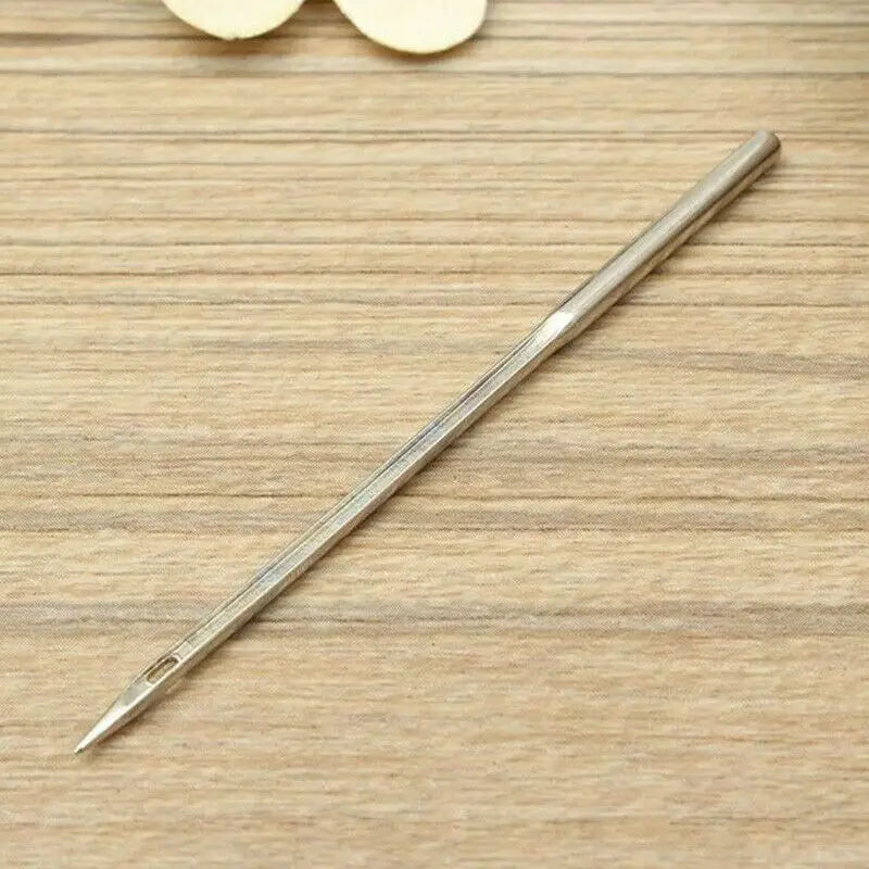 5/10 Pcs Sewing Leather Awl Needles Tool Set – Crochet Bent Hook Needle Stitcher for Shoes DIY Repair and Craft Making