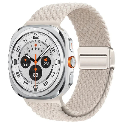 Magnetic Nylon Strap for Samsung Galaxy Watch Ultra 47mm – Adjustable Loop Bracelet Band Accessory