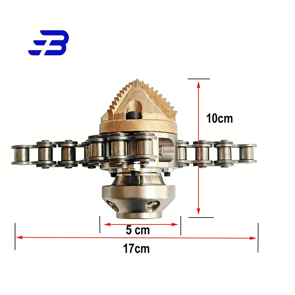 High-Pressure Sewer Cleaning Nozzle - Rotating Diamond Tip Drain Cleaner for Grease & Pipeline Blockages