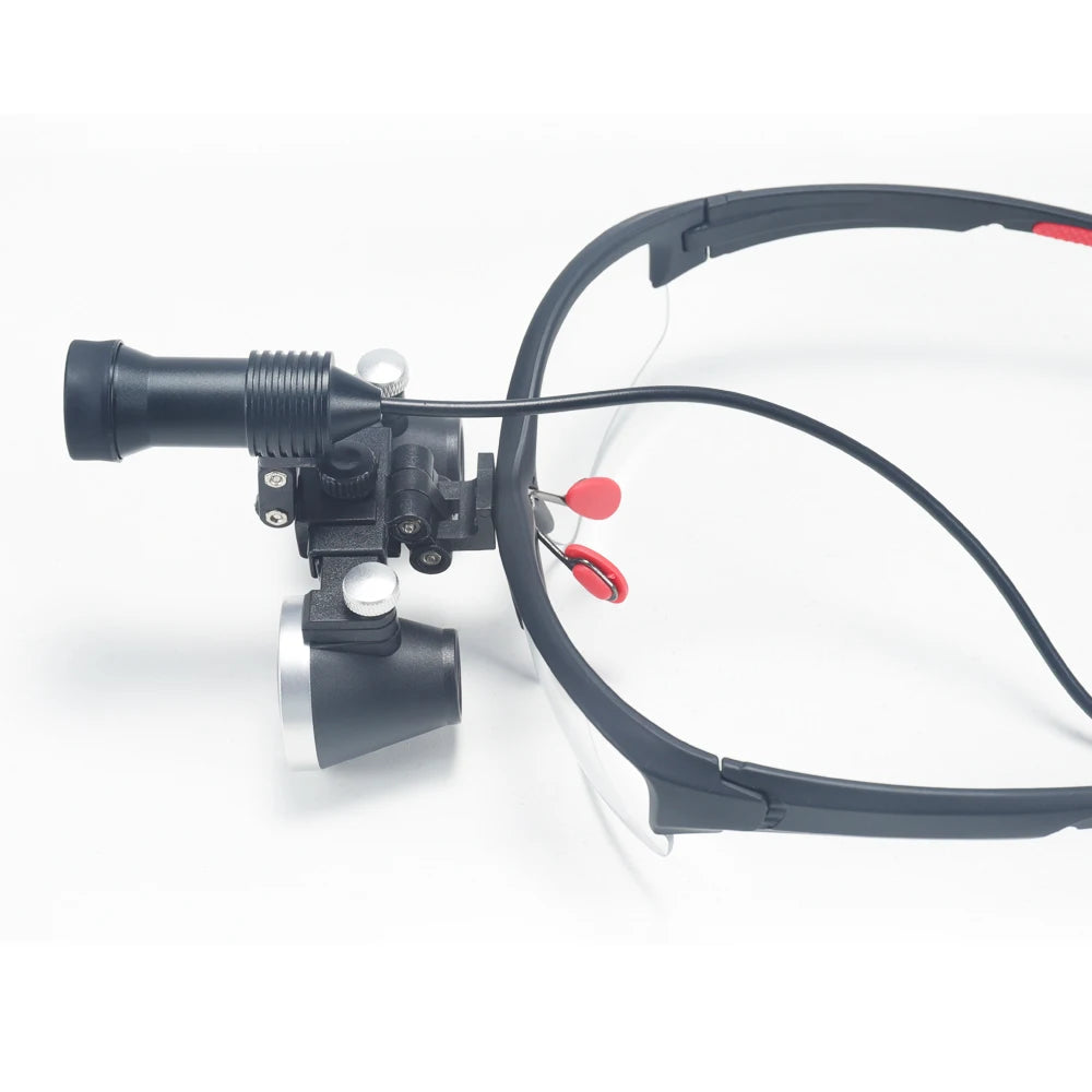 Dental Loupes 2.5X/3.5X Magnification – Binocular Magnifier with 5W Headlight & Cloth Packaging for Medical & Lab Use