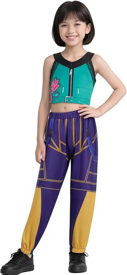 Movie K-Pop Demon Hunters Cosplay Costume – Mira, Rumi, Zoey Outfit for Girls, Halloween Party and Stage Role-Play Clothing