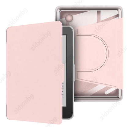 Transparent Acrylic Back Case for Kobo Clara & Clara Colour 6" – Magnetic Rotating eReader Cover