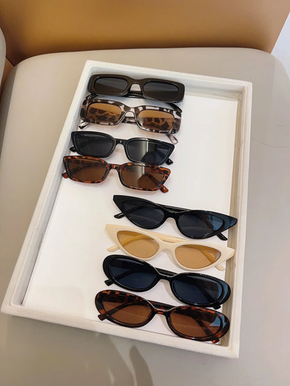 8Pcs/14Pcs Women’s Fashion Glasses Set - Mixed Chic Black Tortoiseshell & Leopard Frame Eyewear Gift Collection