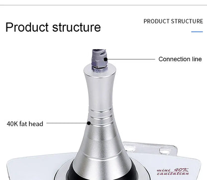 Ultrasonic 40KHz Cavitation Machine — Body Massager for Slimming, Fat Burning, Skin Tightening & Weight Loss