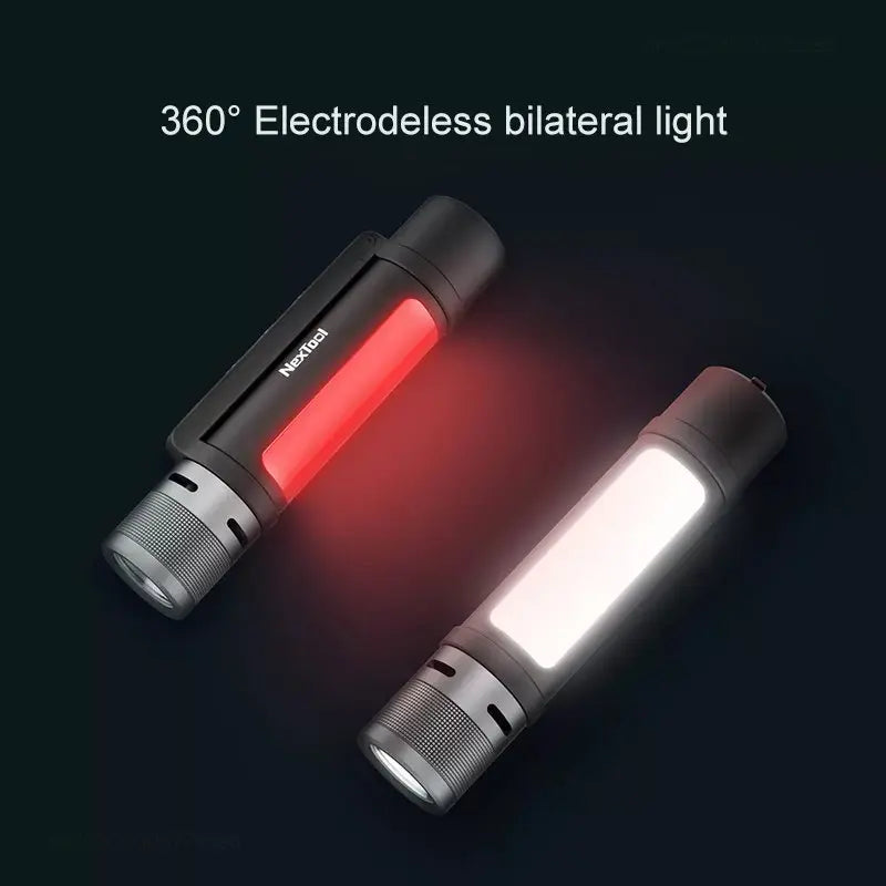 Nextool Outdoor 6 in 1 Zoom Flashlight - Multifunction Portable LED Light, Sound, Alarm, 1000lm, Waterproof, 2600mAh