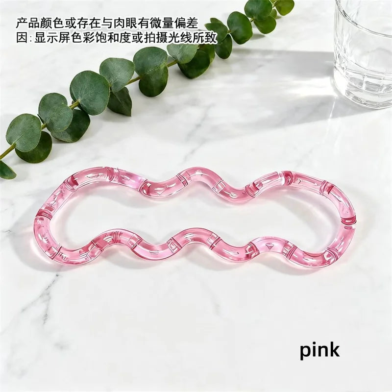Deformable Rainbow Rope Fidget Toy - Knotting Stress Relief & Sensory Toy