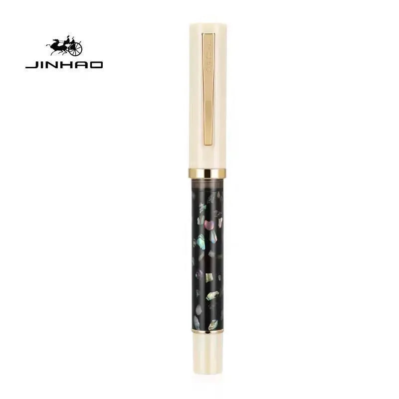 JINHAO 58 Wood Scrimshaw Fountain Pen - Fine & Extra Fine Nib Calligraphy Pen for School, Office & Writing Supplies
