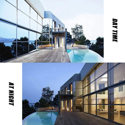 One Way Window Film - Mirror Effect Tint Glass Covering for Home Office, Reflective Heat Control Anti-UV Glass Door Sticker by AFDB