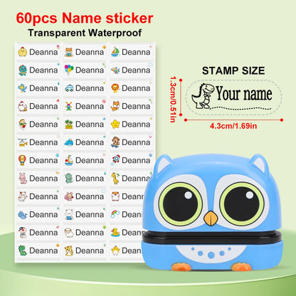 149pcs Personalized Name Stamp Set – Waterproof, Non-Fading Baby & Kindergarten Engraved Seals, Perfect Student Gift