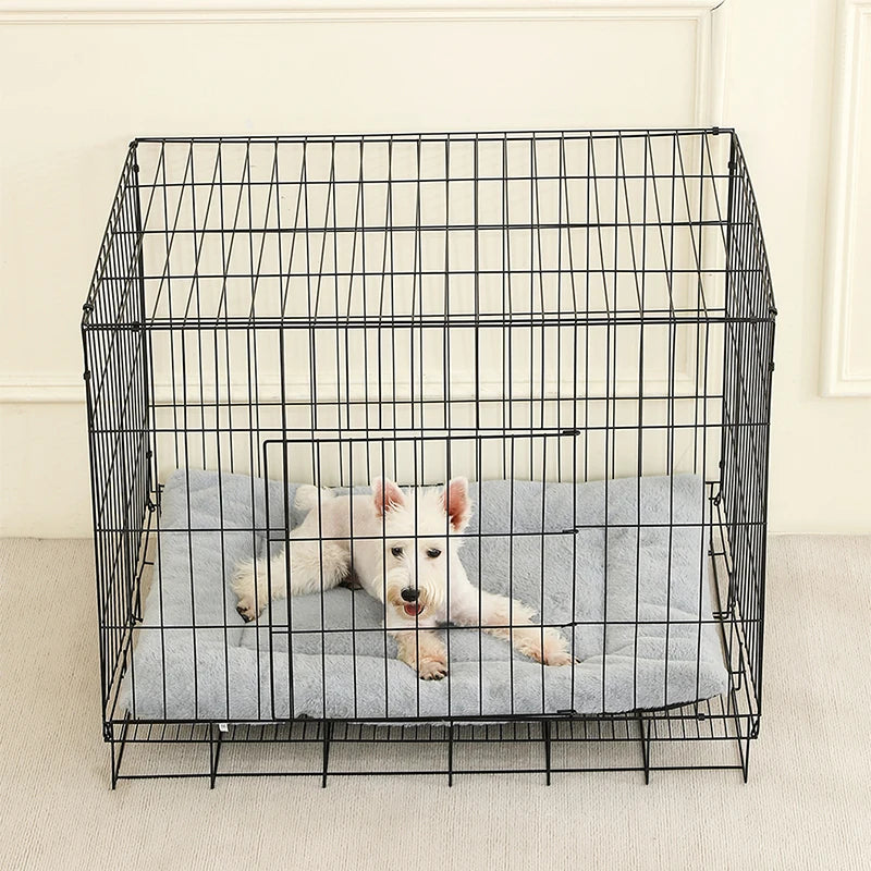 Soft Long Plush Dog & Cat Bed – Cozy Pet House Cushion Basket Sleeping Sofa