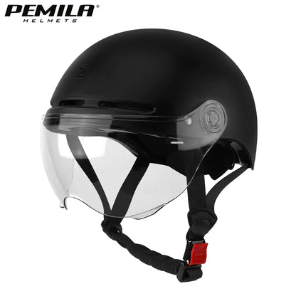 PEMILA Full Edge Wrap Cycling Helmet – MTB & Road Bike Helmet with Goggles, Ear Protection, for E-Bike & Bicycle