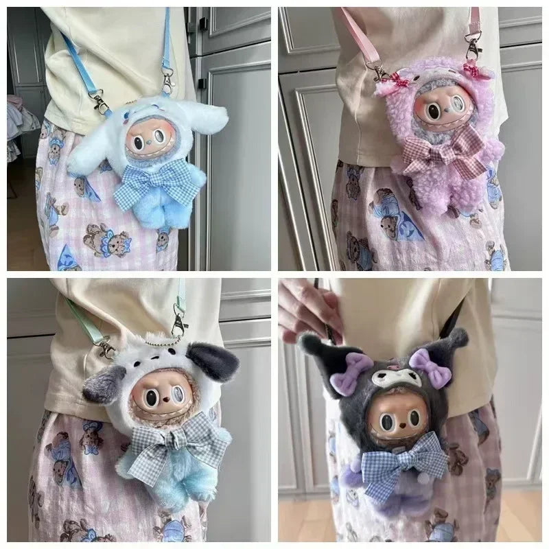 Sanrio Plush Doll Clothes — Kawaii Hello Kitty, Kuromi, Melody & Cinnamoroll Outfit for Labubu Plush Gift