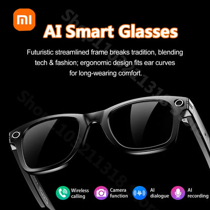 Xiaomi W600 Smart Glasses — AI Intelligent Sunglasses with Camera, Video Recording, Bluetooth Music & Calls, IP65 Waterproof