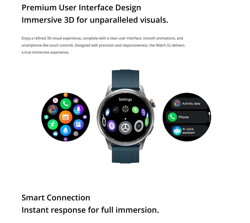 Global Version realme Watch S2 – 1.43'' AMOLED Smartwatch, 20-Day Battery, AI Engine, IP68 Waterproof