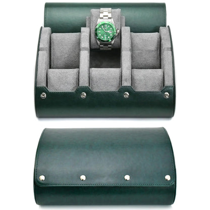 6-Slot Watch Travel Case – PU Leather Organizer Roll for Men & Women, Watch Display Storage Case