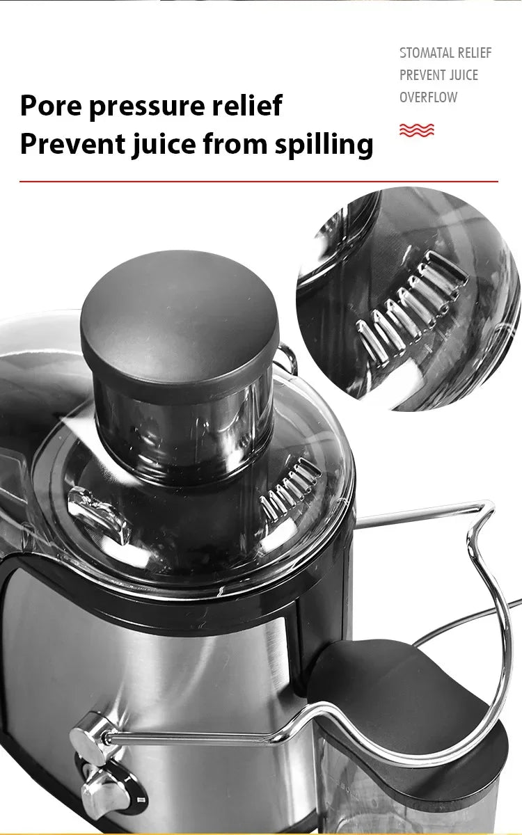 400W Juice Extractor — 22000RPM Motor, 3" Wide Chute, 2-Speed Juicer for Whole Fruits & Vegetables, Easy-Clean Design