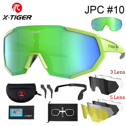 X-TIGER Polarized Cycling Glasses — Photochromic MTB & Road Bike Sunglasses for Sports