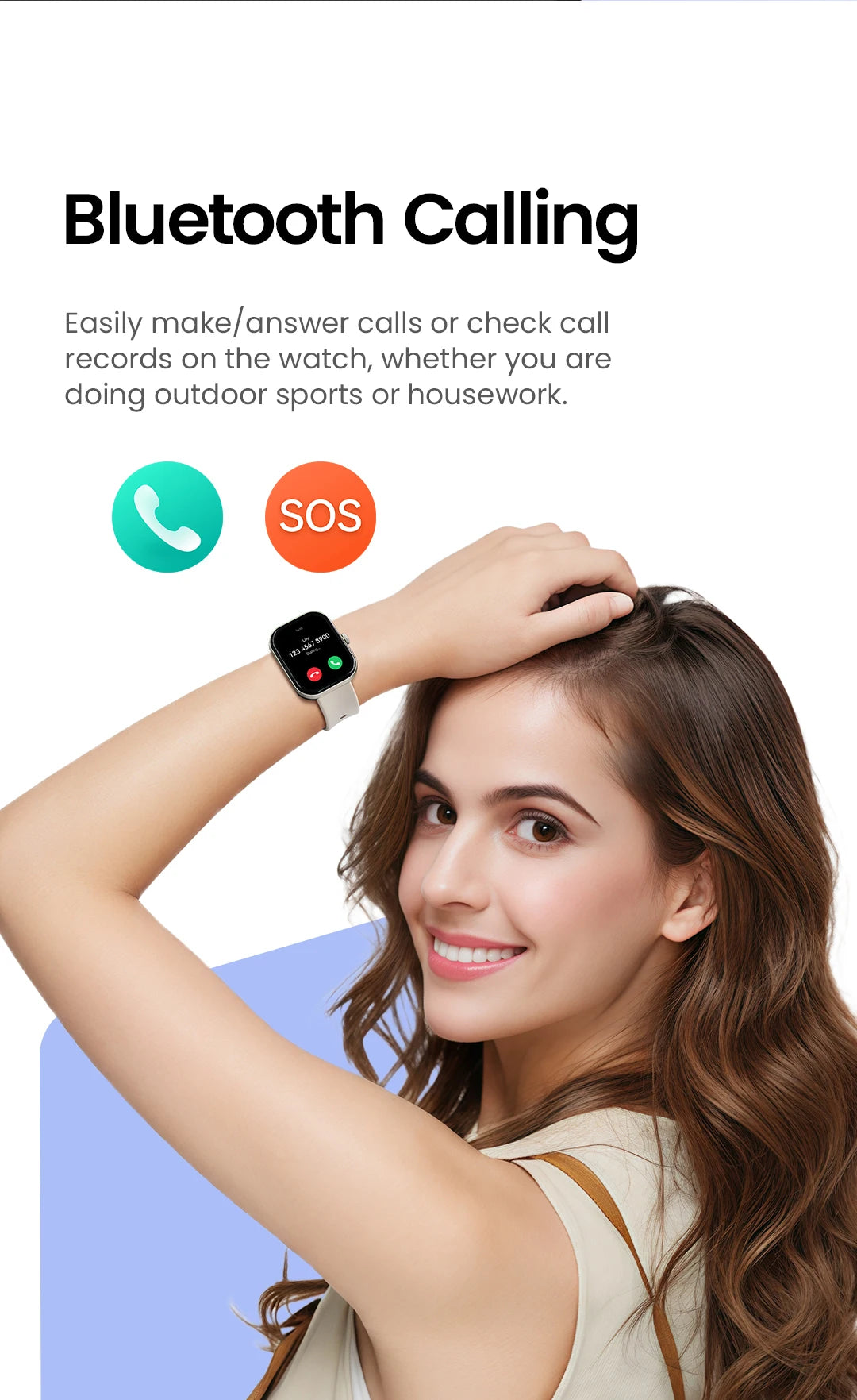 HAYLOU Watch S6 Smartwatch — 2.01" HD Display, Bluetooth Voice Calls, IP68 Waterproof Fitness Tracker