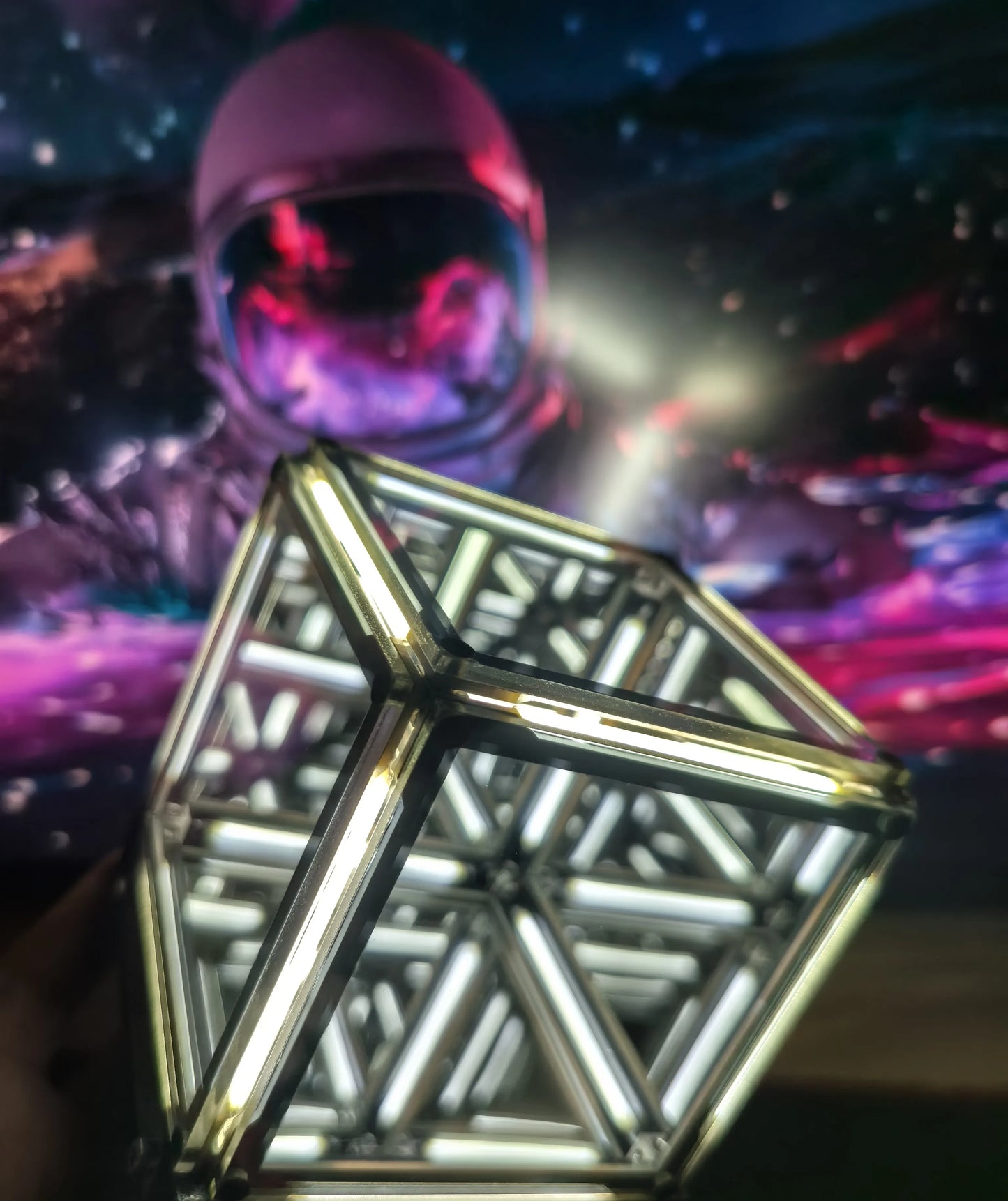 Car Custom Ambient Atmosphere Light – 4D Space Super Cube LED Car Night Light Decoration Accessory